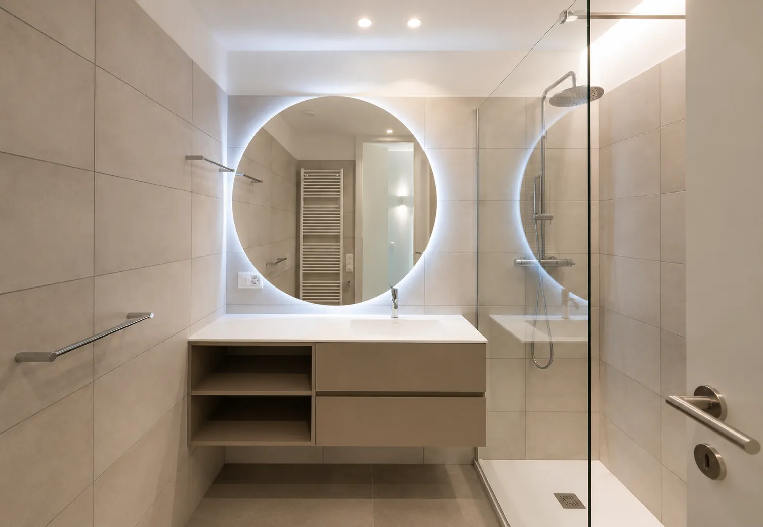 Attico Besso 1856 - secondo bagno con doccia walk-in