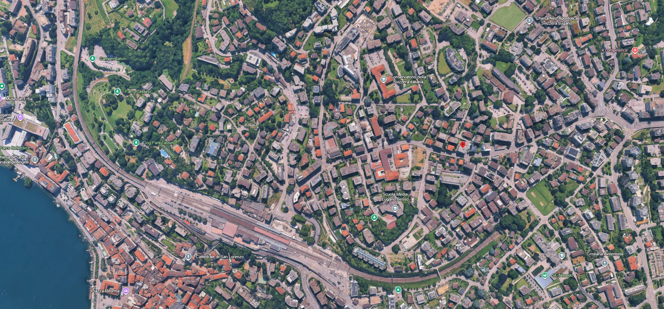 Mappa di Besso 1856 - Via Besso 31, Lugano