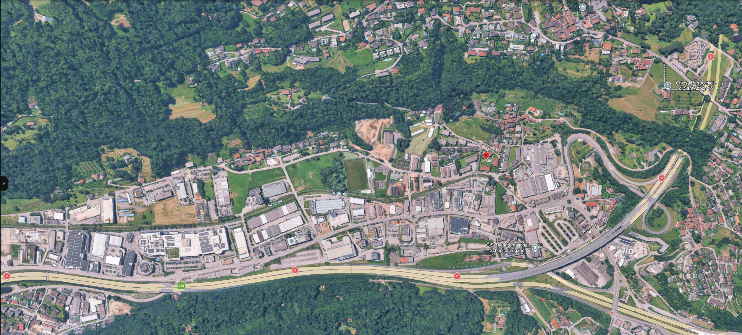 Mappa della Residenza Pambio-Noranco - Via ai Pree 2, Pambio-Noranco